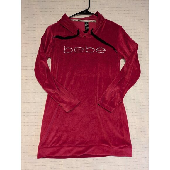 BEBE Ladies Rhinestone Hoodie Sleepwear - Small - Picture 2 of 9